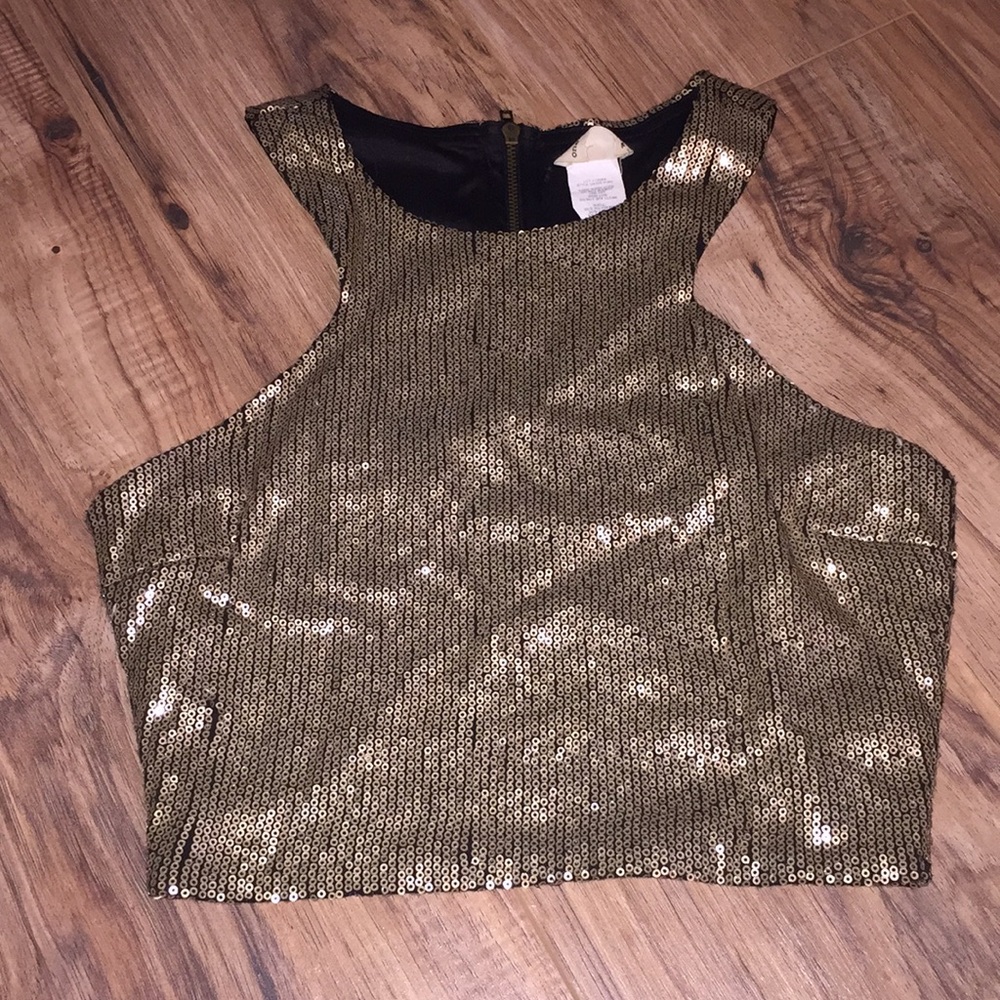 Sequin Crop Top